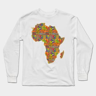 Kente Inspired Long Sleeve T-Shirt